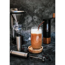 elektr. Milchaufschäumer schwarz Rapido Edelstahl/ Kunststoff<Adhoc Best