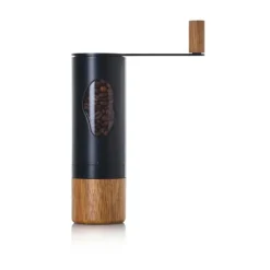 Kaffeemühle Mrs.Bean Akazie/schwarz 21,8cm mit Kurbel<Adhoc Clearance