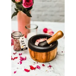 Adhoc Grillen|Pilzküche|Mörser Crush 2-tlg. Akazie