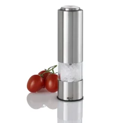 Adhoc Messer & Co. Entdecken|Kräuter & Gewürze|Salz-/Pfeffermühle inkl. 6 Batterien elektrisch Edelstahl 19cm