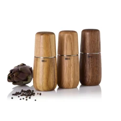 Salz-/Pfeffermühle Yono Eiche dunkel/Edelstahl 15cm<Adhoc Online