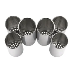 Alessi Besteckaufbewahrung|Besteckbehälter 13x15 cm Canale edelstahl