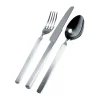 Alessi Besteck Set 1 Person|Besteckgarnitur 5 tlg. Edelstahl Dry mattierter Griff