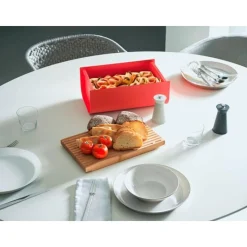 Alessi Brotkästen & Brotkörbe|Brotkasten rot Mattina