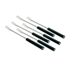 Alessi Fonduegabeln|Fondue|Fonduegabeln 6er-Set Mami schwarz