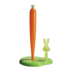 Alessi Küchenrollenständer|Küchenrollenhalter grün H. 34 cm Bunny & Carrot