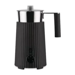 Milchaufschäumer 0,35 l Plissé schwarz<Alessi Best