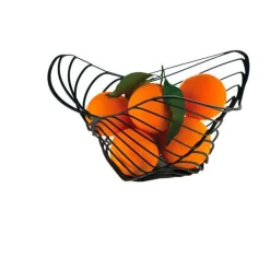 Alessi Schalen|Obstkorb Ø 33cm schwarz Trinity