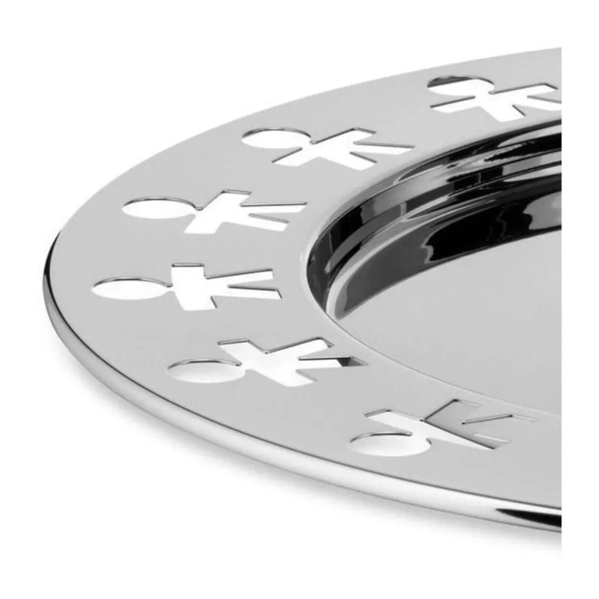 Platte rund silber 40 cm Girotondo<Alessi