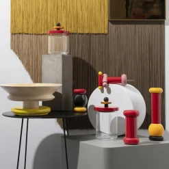 Alessi Bestseller|Italienische Genüsse|Salz-/Pfeffer- und Gewürzmühle MP0210 23 cm Buche