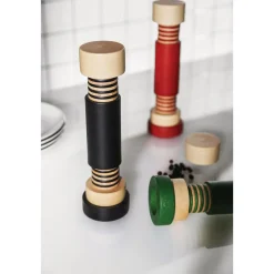 Alessi Messer & Co. Entdecken|Kräuter & Gewürze|Salz-/Pfeffer- und Gewürzmühle 25 cm natural black