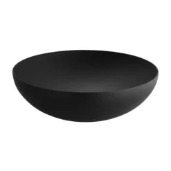 Alessi Schalen|Antipasti Geschirr|Schale 25cm schwarz m. Relief Double