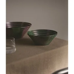 Alessi Schalen|Schale Maya D:25cm H:10cm purplegreen schillernd