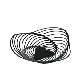 Alessi Schalen|Tischschmuck Schale schwarz Trinity