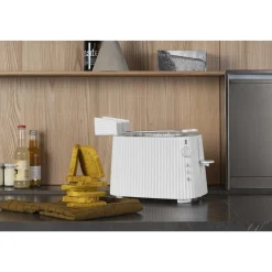 Alessi Kochwelt Entdecken|Toaster|Toaster 850 W Plissé weiss