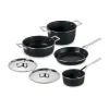 Alessi Töpfe|Kochwelt Entdecken|Topf-Set 6-tlg. Pots & Pans schwarz