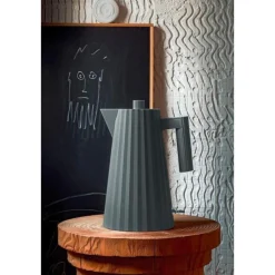 Wasserkocher 1,7 l 2400 W Plissé grau<Alessi Online
