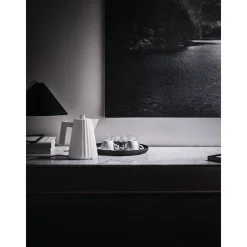 Alessi Kochwelt Entdecken|Wasserkocher|Wasserkocher 1,0 l 2400 W Plissé weiss