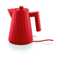 Alessi Kochwelt Entdecken|Wasserkocher|Wasserkocher 1,0 l 2400 W Plissé rot