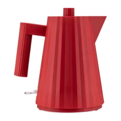 Alessi Kochwelt Entdecken|Wasserkocher|Wasserkocher 1,0 l 2400 W Plissé rot
