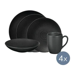 Geschirr-Set 20-tlg. Bella Vista Schwarz<ASA