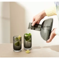 ASA Weihnachten|Karaffe mit Trinkglas 1,3 l Juna grey