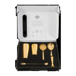 Barprofessional Weihnachten|Silvesterparty|Cocktail-Box 5-tlg. The Premium Speakeasy Collection gold