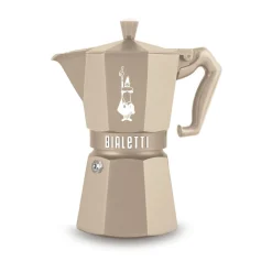 Bialetti Neuheiten|Espressokocher 6 Tassen Moka Express Exclusive Induction Cremé
