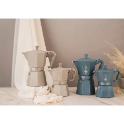 Bialetti Neuheiten|Espressokocher 6 Tassen Moka Express Exclusive Induction Cremé