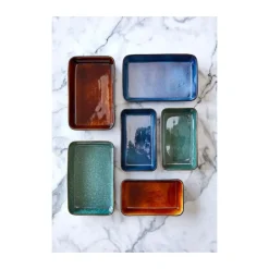 Auflaufform 19x14 cm schwarz/grün<Bitz Discount