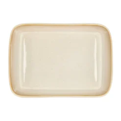 Auflaufform 21x28x8 cm creme<Bitz Clearance