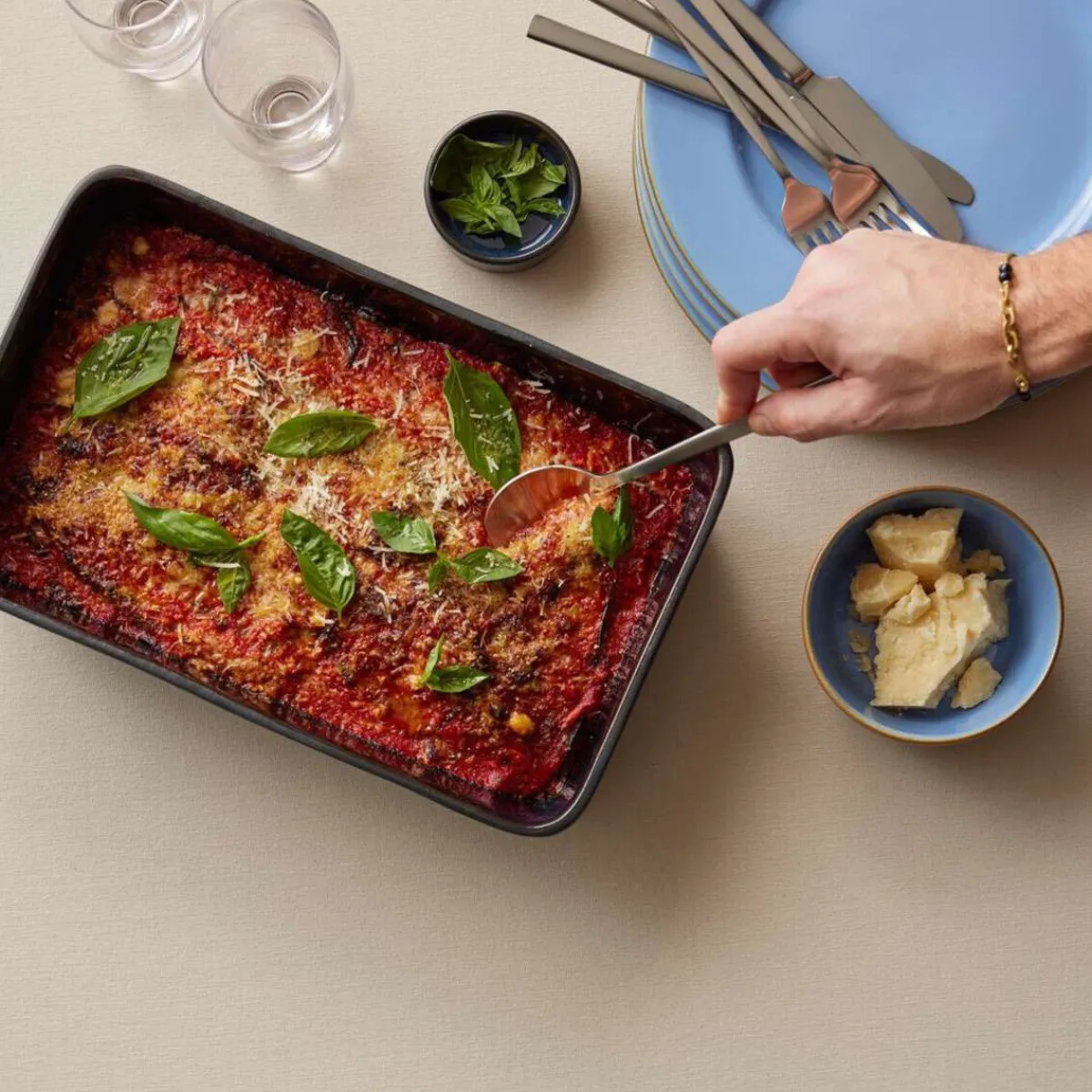 Bitz Essentials|Auflaufform 28x21x8 cm schwarz/blau