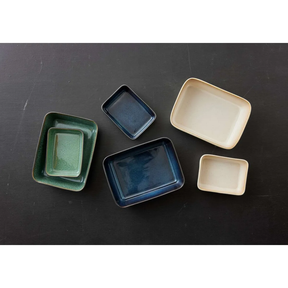 Bitz Essentials|Auflaufform 28x21x8 cm schwarz/blau