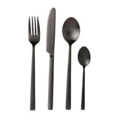 Besteck Set 16tlg. schwarz<Bitz Discount