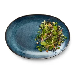 Bitz Servierplatten|Platte oval 36x25cm dunkelblau