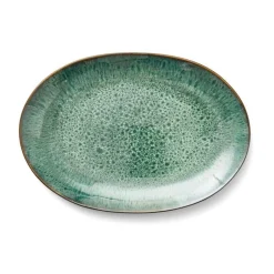 Bitz Servierplatten|Platte oval 36x25cm grün
