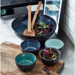 Salat bowl 30cm black/darkblue<Bitz Outlet