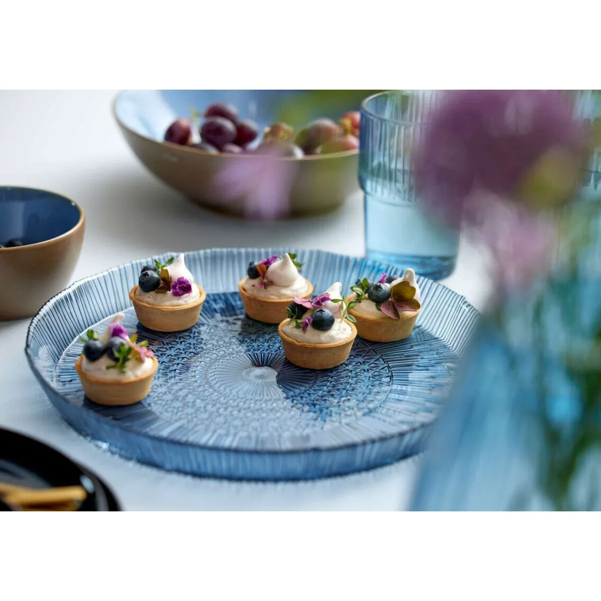 Bitz Servierplatten|Servierteller 30 cm Kusintha blau