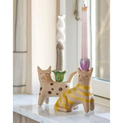 Kerzenhalter 2er-Set Mamie braun<Bloomingville New