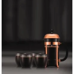 Kaffeebereiter 8 Tassen Chambord kupfer<Bodum Online