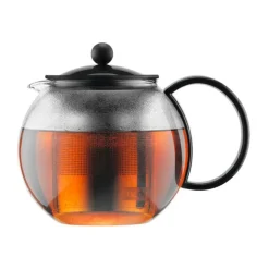 Teebereiter mit Metallsieb 1,0 l Assam schwarz<Bodum Sale
