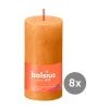 8er Pack Stumpenkerze 100/50 Rustik Shine honigwabengelb 19<Bolsius Hot