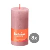 Bolsius Weihnachtskerzen|8er Pack Stumpenkerze 100/50 Rustik Shine eschen rose 39