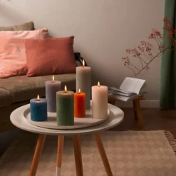 8er Pack Stumpenkerze 100/50 Rustik Shine zartes rot 41<Bolsius Hot