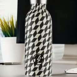 24bottles Thermosflaschen|Thermo-Trinkflasche 0,5 l Clima Bottle Groovy White