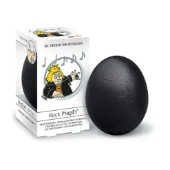 Brainstream Vatertag|Eieruhr Piepei Rock schwarz 3 verschiedene Härtegrade