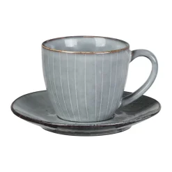 Broste Copenhagen Kaffeetassen|Muttertag|Tasse mit Untere 0,15 l Nordic Sea Soft Blue
