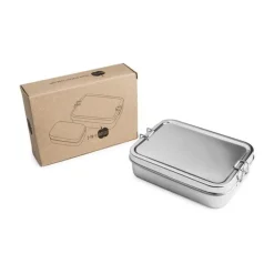 Brotzeit Brotdosen|Lunchbox 2in1 17x13x6 cm edelstahl