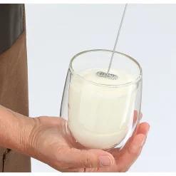 Cilio Milchaufschäumer|Milchaufschäumer Amico schwarz aufladbar