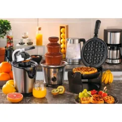 Cilio Weihnachten|Kochwelt Entdecken|Waffeleisen 24 cm 1000 W schwarz